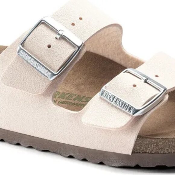 new Birkenstock Arizona Birko-Flor Double Strap Sandals in Light Rose - Picture 8 of 8